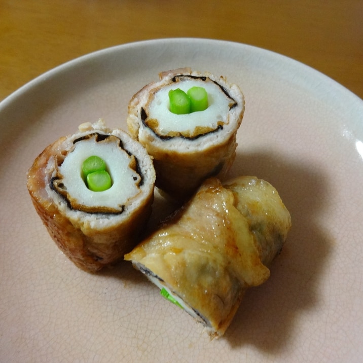 お弁当に！ちくわの肉巻き